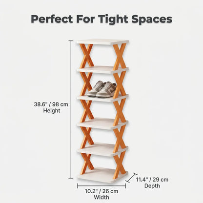 ShoeStack™ - 5-tier vertical space-saving organizer