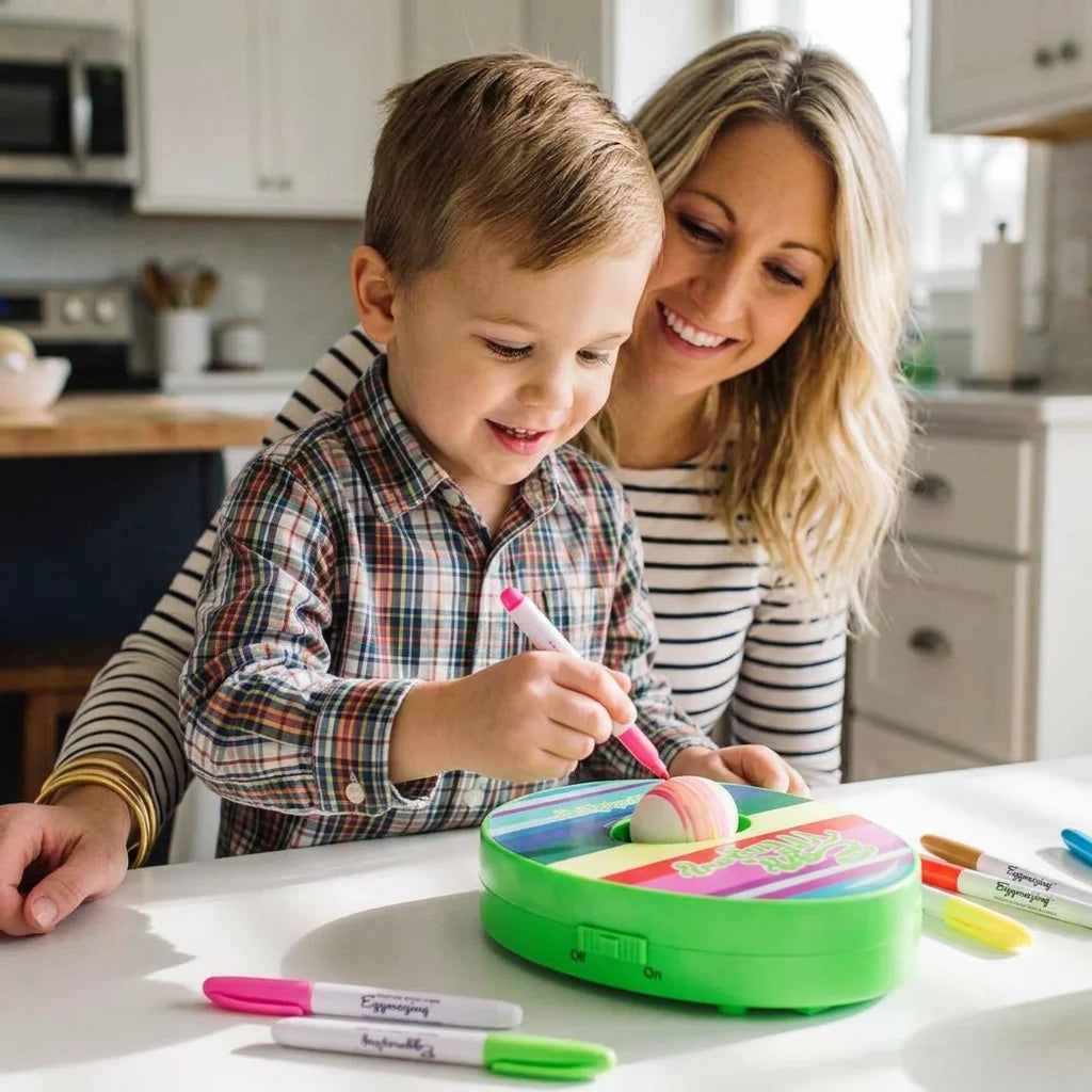 Kids Egg Coloring Kit - Mess-Free Egg Decorating Kit