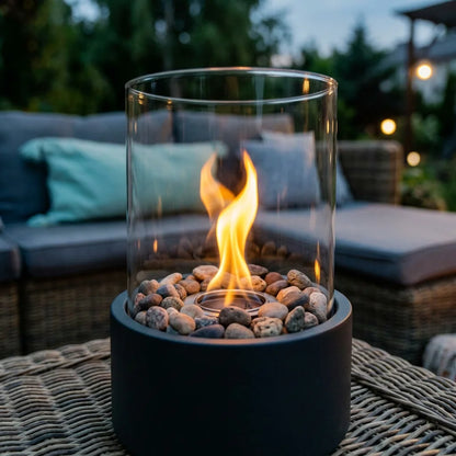 TableFire™ - Compact tabletop fireplace with real dancing flames