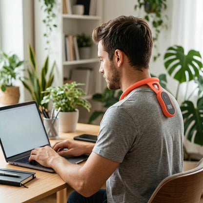 NeckSoothe™ - Smart vibration posture corrector for spinal alignment