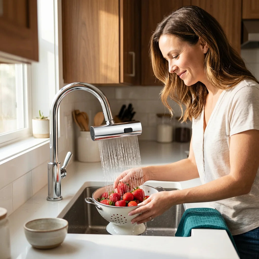 SmartFlow™ - Anti-Splash Waterfall Kitchen Faucet