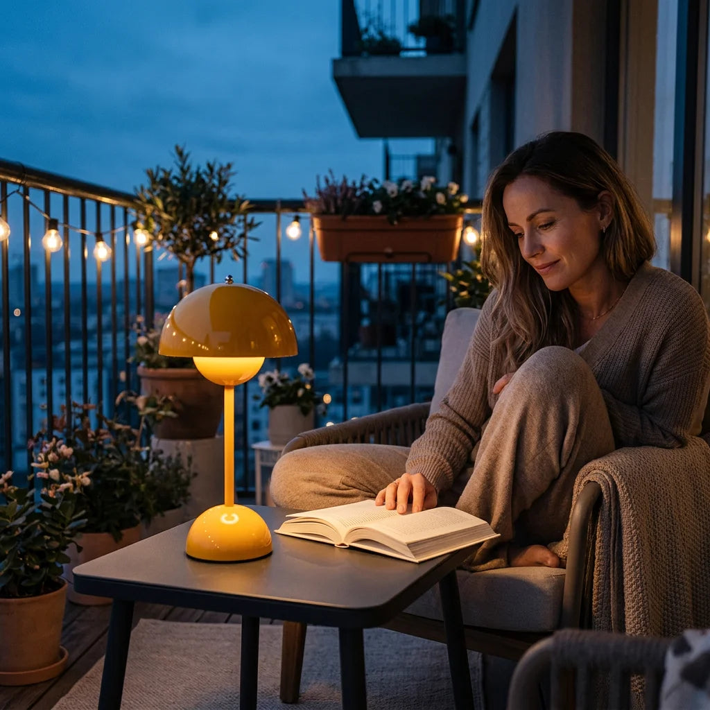 FlexLamp™ - Cordless Retro Touch-Dimming Table Lamp