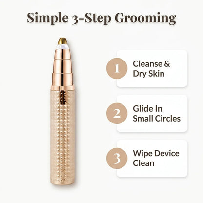 3-in-1 Electric Trimmer - Painless Precision for Brows, Face and Body
