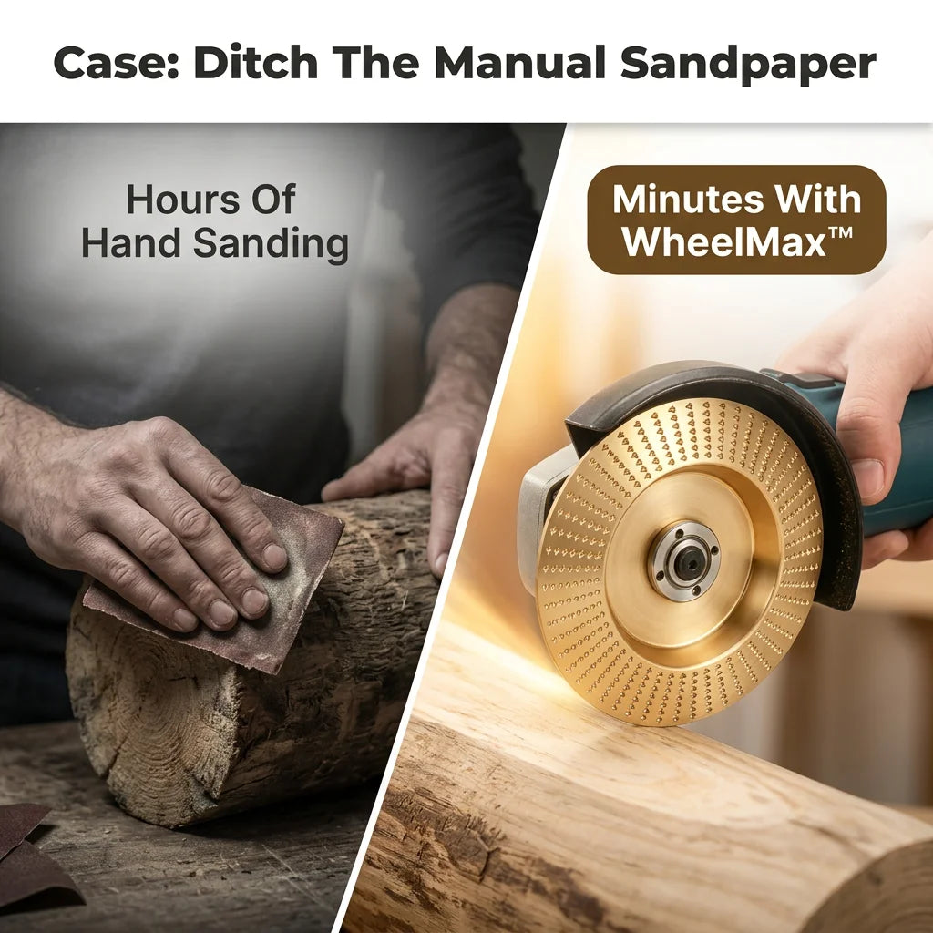 WheelMax™ – Complete Woodworking Set for Cutting, Sanding & Polishing