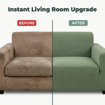 SoftFit™ - Soft Corduroy Sofa Cover, Universal Stretch Fit
