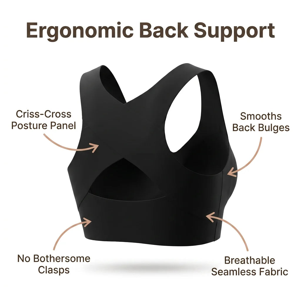 FlexLift™ - Wireless push-up bra for all-day comfort and back support