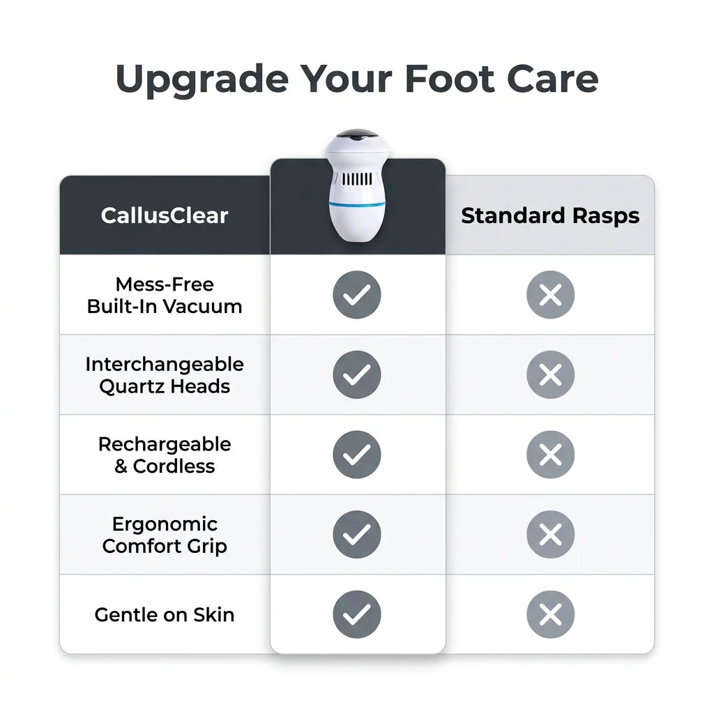 CallusClear™ - Rechargeable Electric Foot Smoother for Soft Skin
