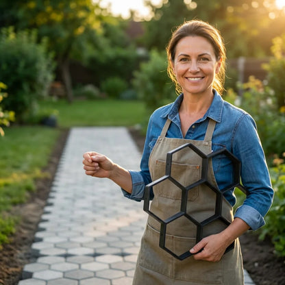 SmartMold™ - Reusable garden path paving mold for DIY landscaping