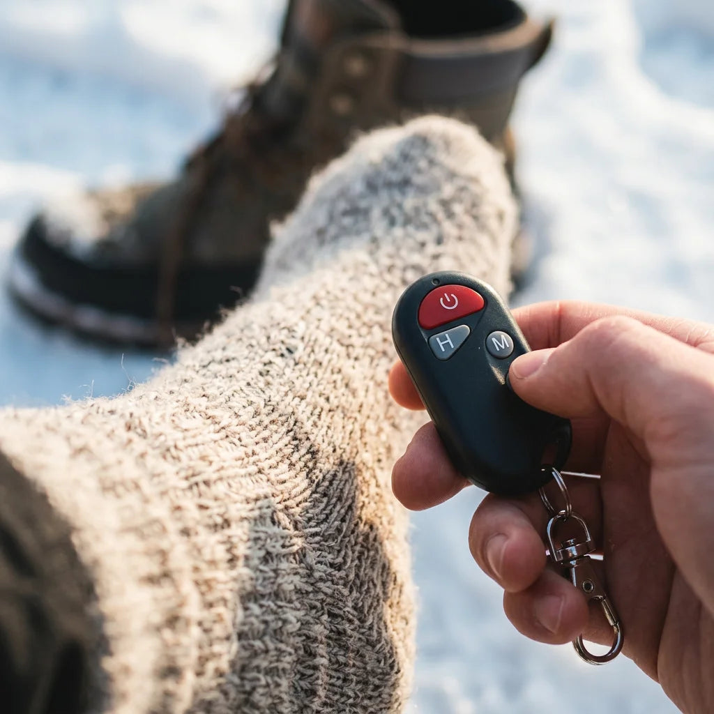 HotSole™ - Rechargeable heated insoles with wireless remote control