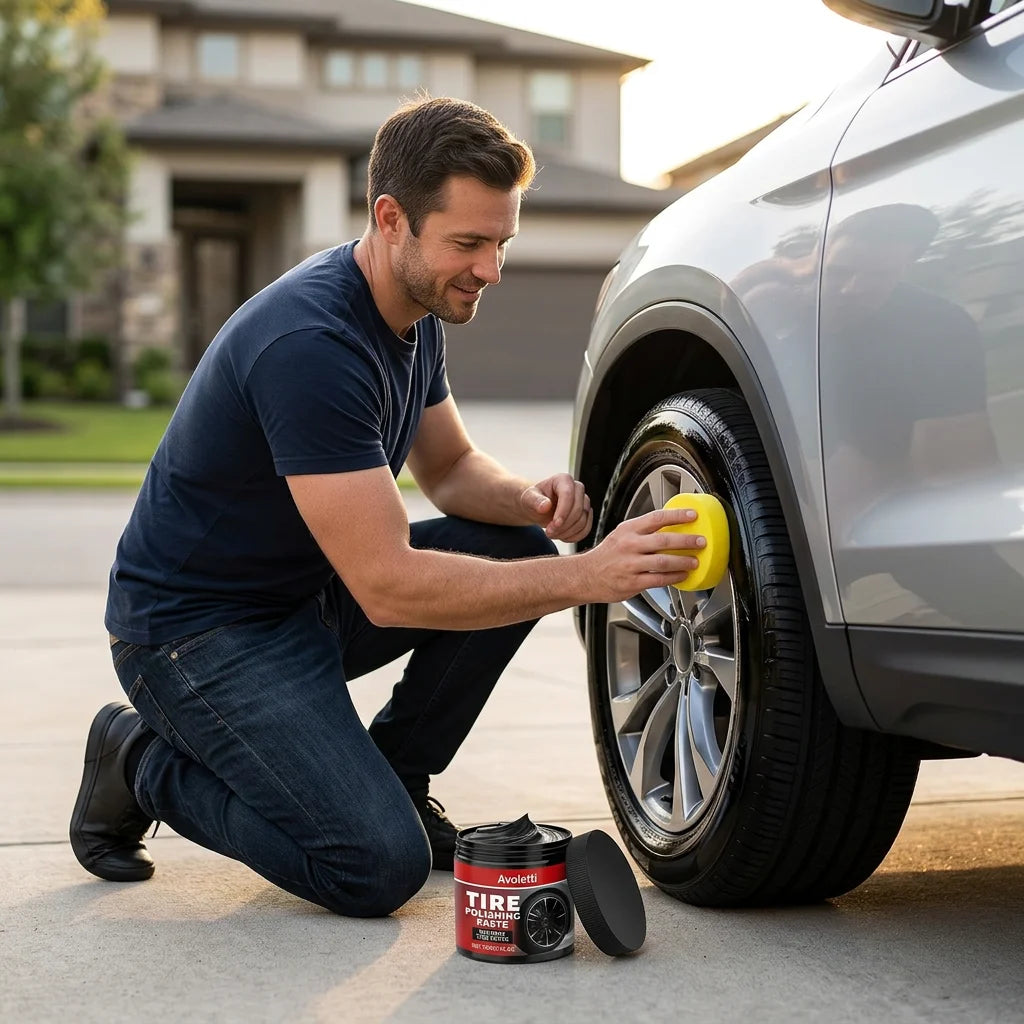 TireShine™ BlackRevive - Lucidante per Pneumatici a Lunga Durata e Lucentezza Profonda