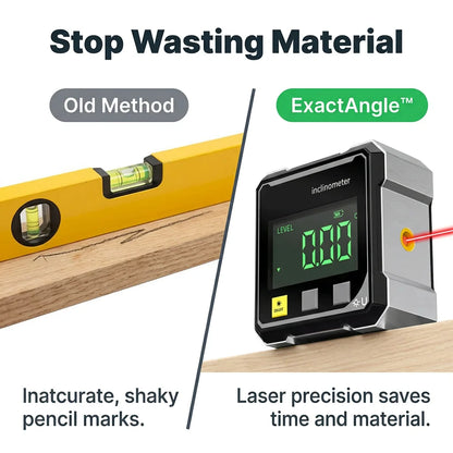 ExactAngle™ - Professional Digital Laser Level for Precision Measurements