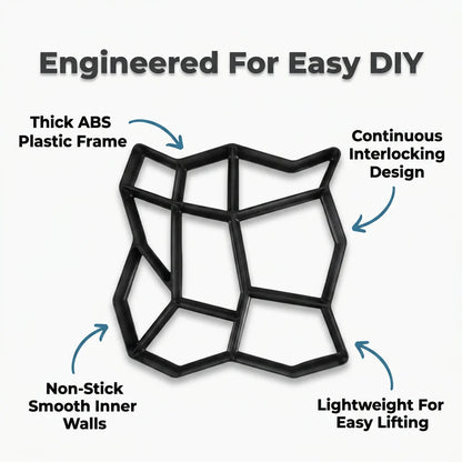 SmartMold™ - Reusable garden path paving mold for DIY landscaping