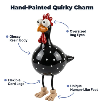 YardChick™ - Charming resin garden accents in five vibrant colors