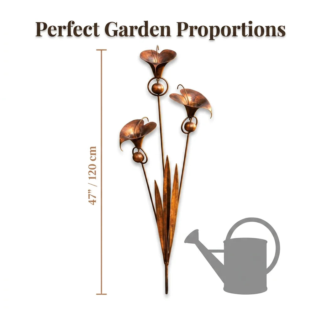 CallaChime™ - Handcrafted garden stake with elegant lily design