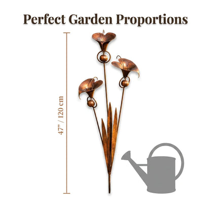 CallaChime™ - Handcrafted garden stake with elegant lily design