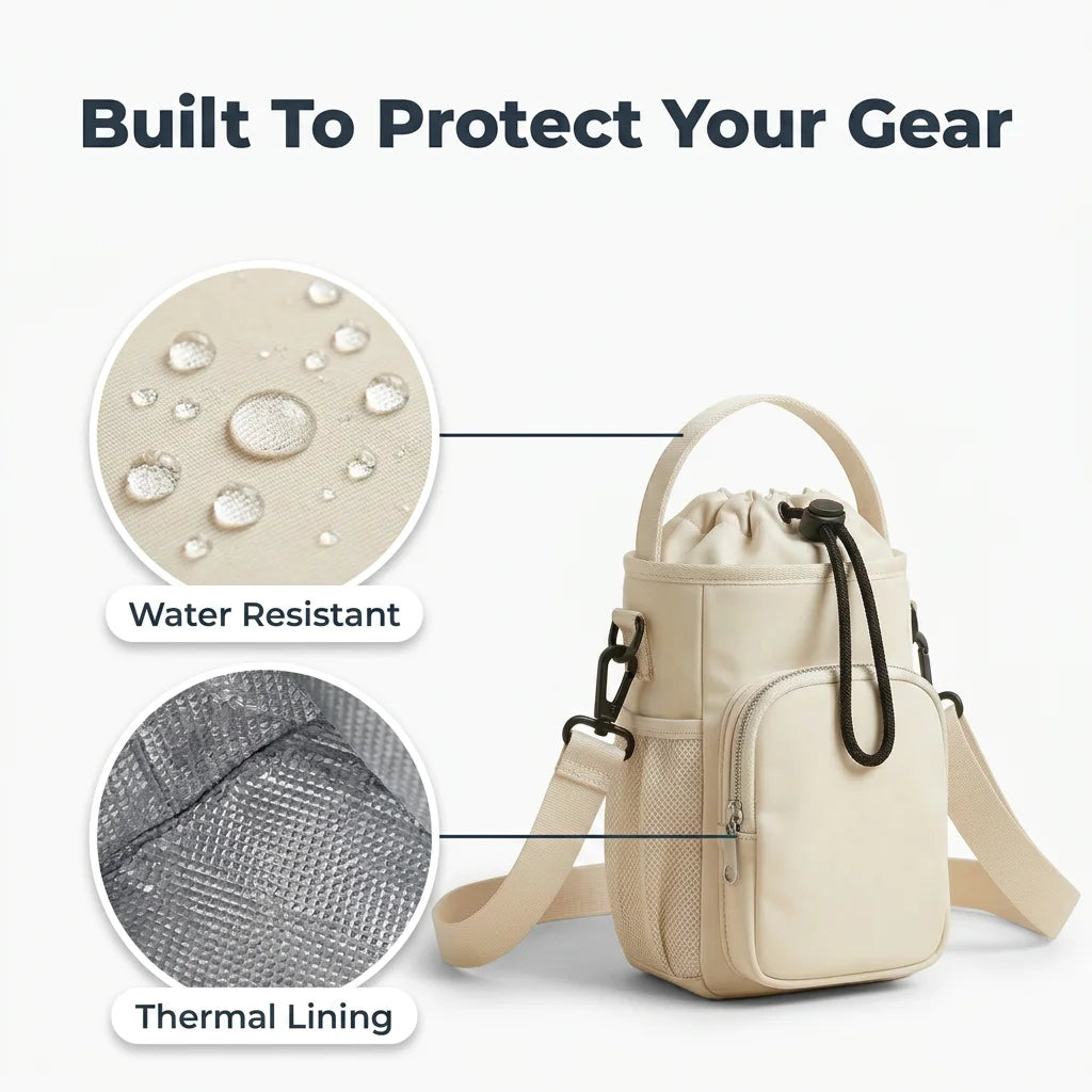 Thermal Water Bottle Pouch - Insulated Bottle Carrier