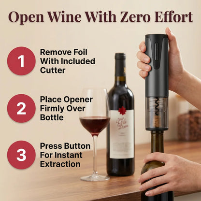 Electric Wine Bottle Opener - One-Touch Wine Opener