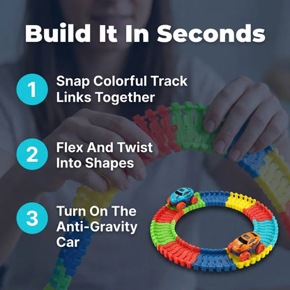 GripTrack™ - Anti-Gravity Race Track Set with Loops