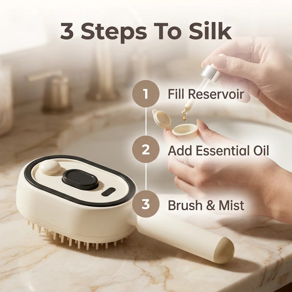MistBrush™ - Nano Mist Technology for Frizz-Free Hydration