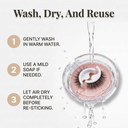 Reusable Self-Adhesive Lashes – Washable & Reusable