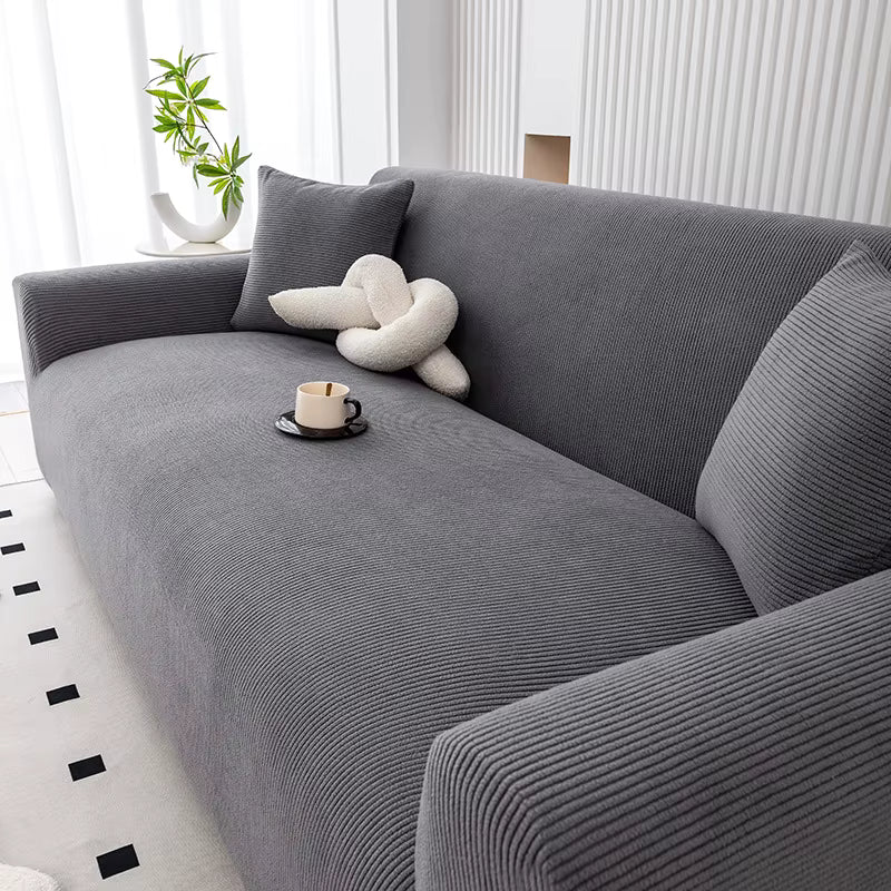 SoftFit™ - Soft Corduroy Sofa Cover, Universal Stretch Fit