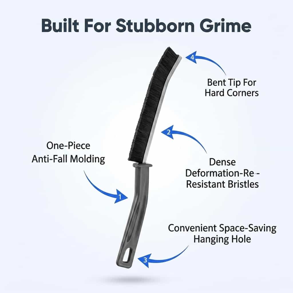 DeepBrush™ - Hard-Bristle Grout Brush