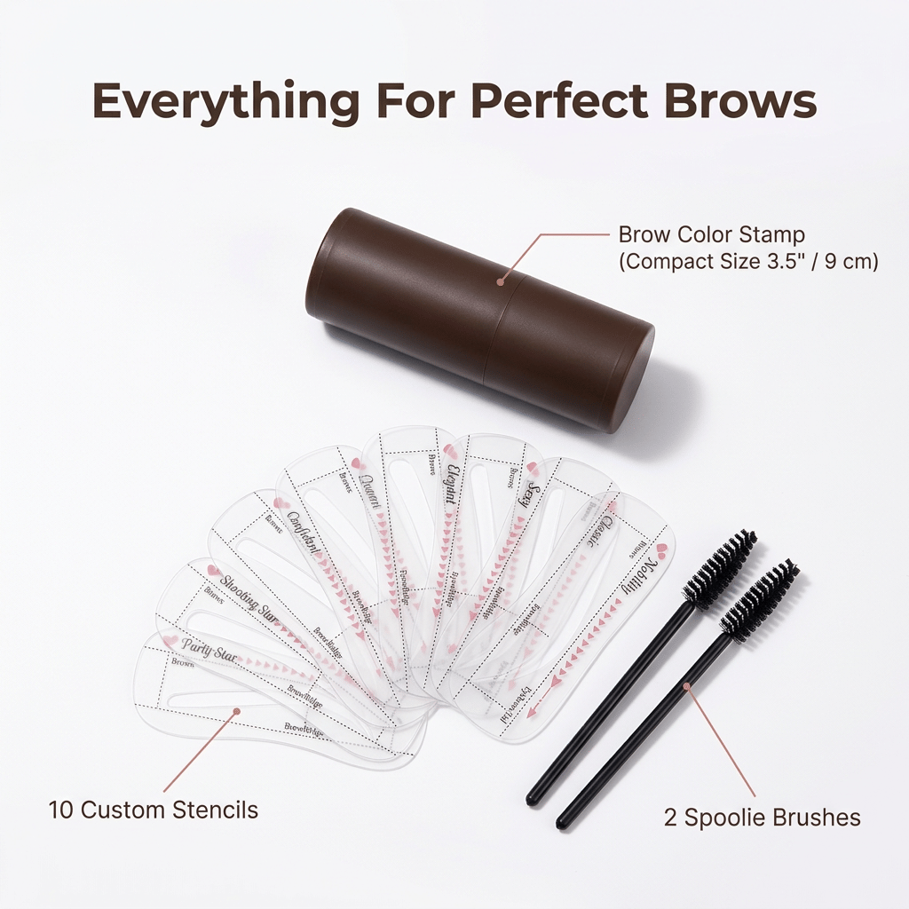 EasyBrow™ - Dosáhněte dokonalých symetrických obočí za pouhou minutu
