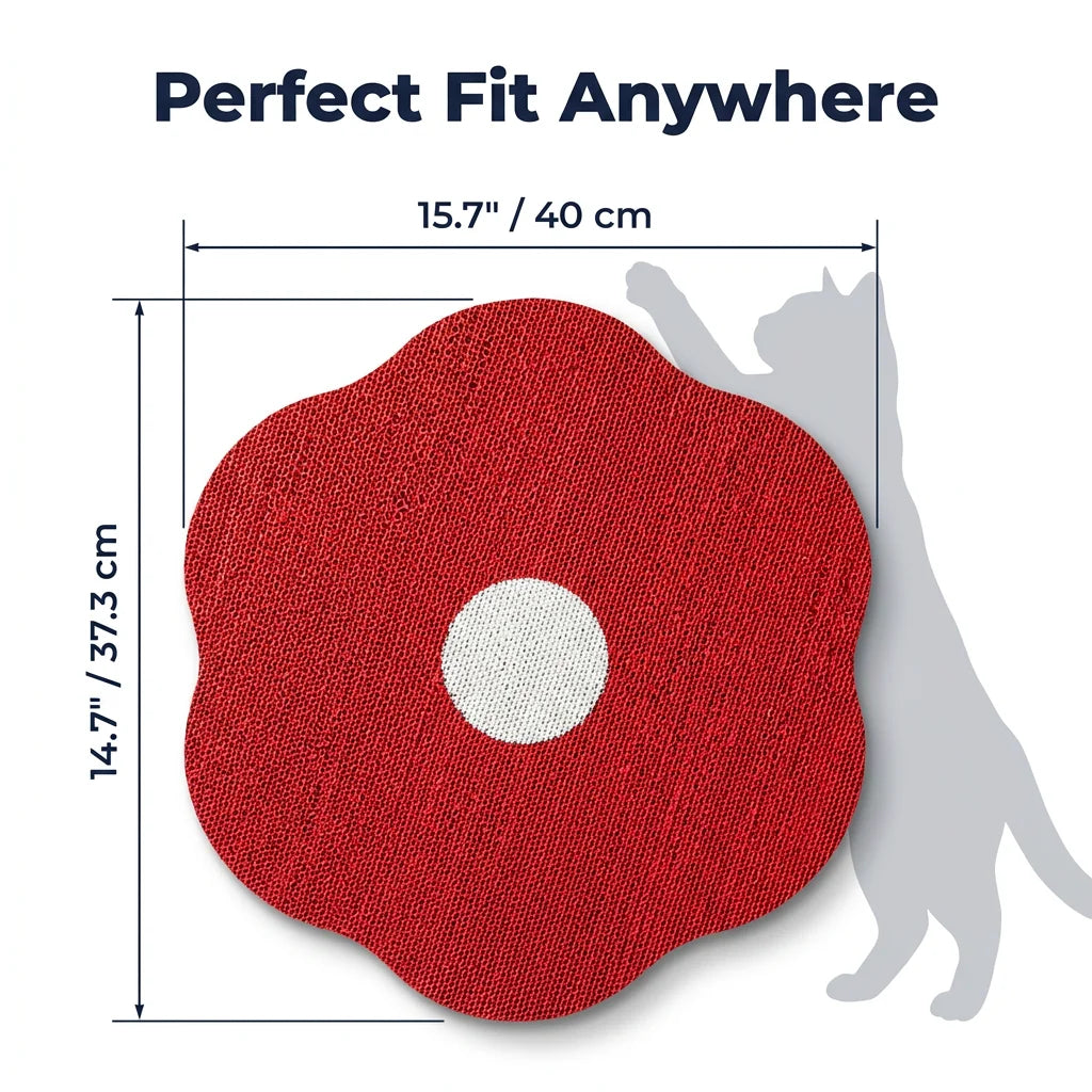 ClawShield™ - Stylish Floral Wall-Mounted Cat Scratcher