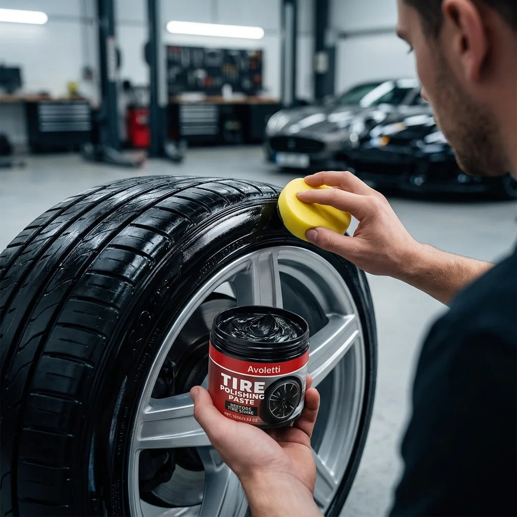 TireShine™ BlackRevive - Lucidante per Pneumatici a Lunga Durata e Lucentezza Profonda