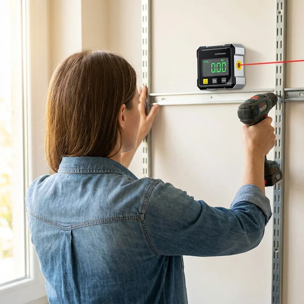 ExactAngle™ - Professional Digital Laser Level for Precision Measurements