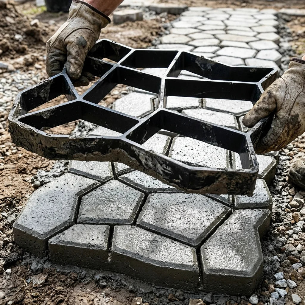 SmartMold™ - Reusable garden path paving mold for DIY landscaping