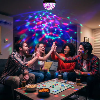 PartySpin™ - Instant rotating RGB strobe light for any room