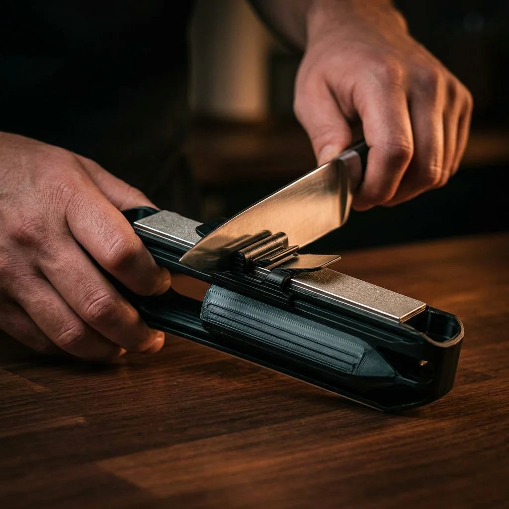 RazorSharp™ - Guided 20-degree angle for a perfect edge