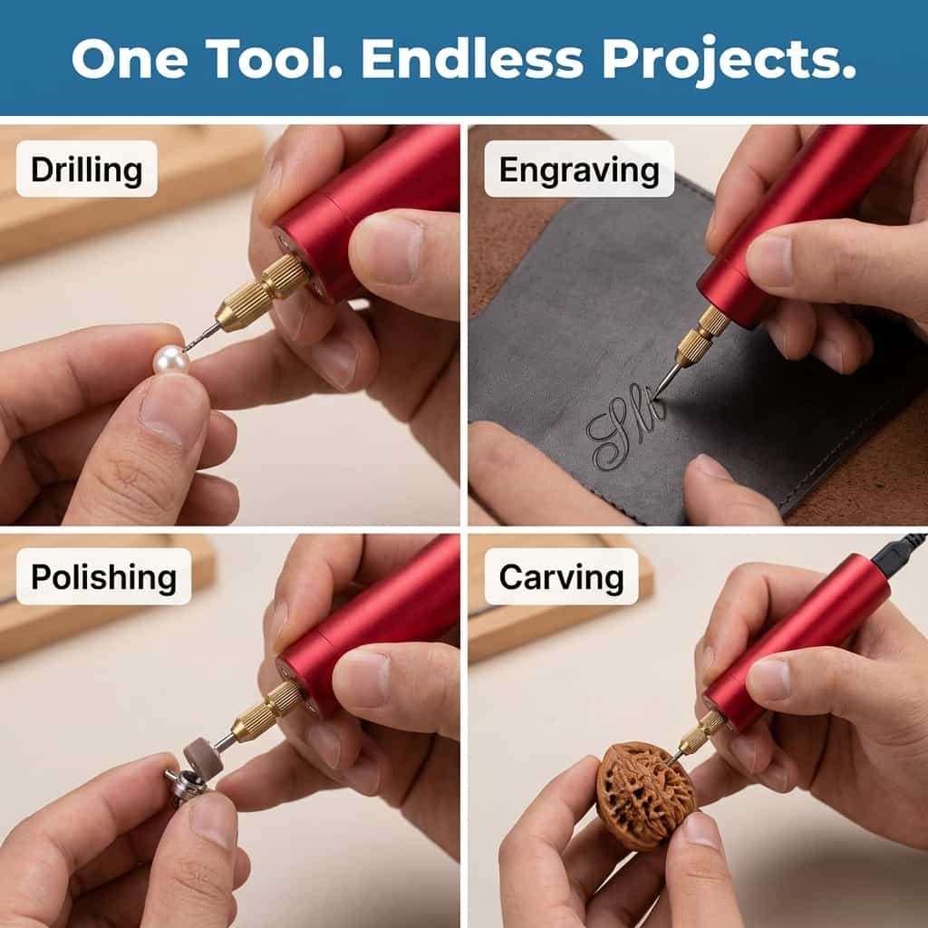 MiniDrill™ - Precision Cordless Craft Tool