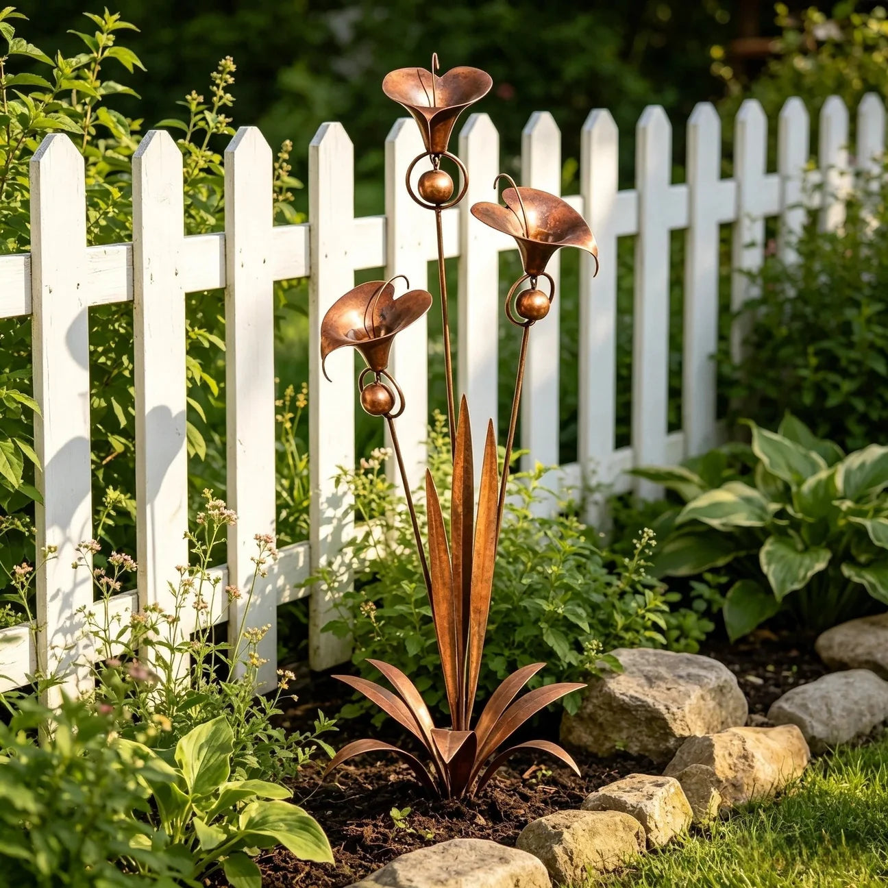 CallaChime™ - Handcrafted garden stake with elegant lily design