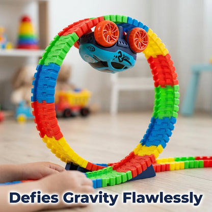 GripTrack™ - Anti-Gravity Race Track Set with Loops