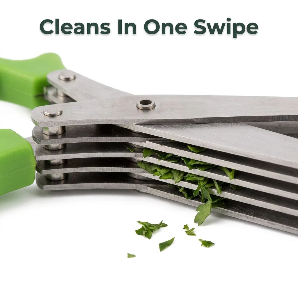 MultiCut™ - 5 Blade Precision Herb Scissors For Easy Cooking