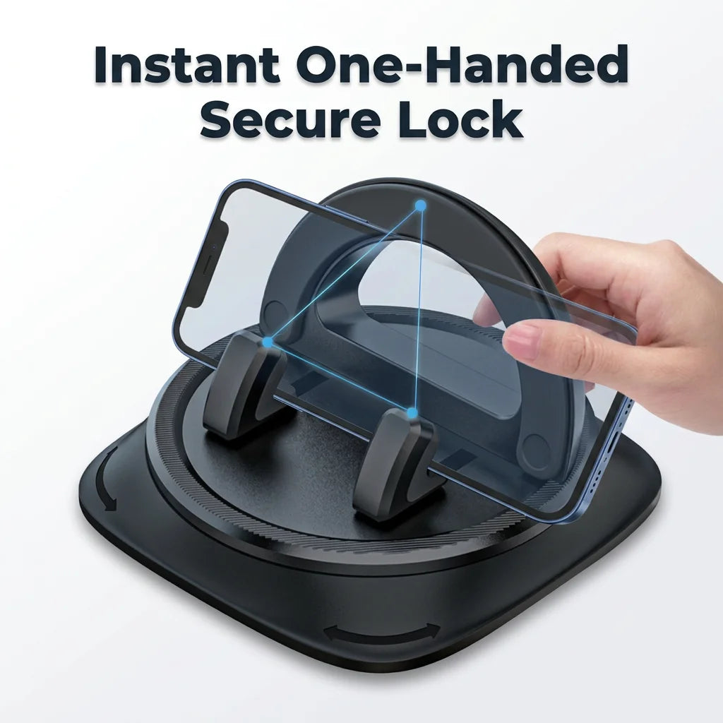 360 Dashboard Phone Mount - Secure stable grip for any smartphone