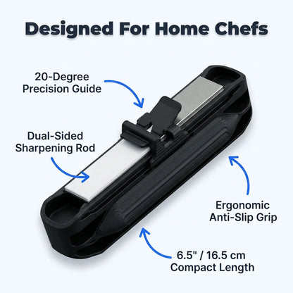 RazorSharp™ - Guided 20-degree angle for a perfect edge