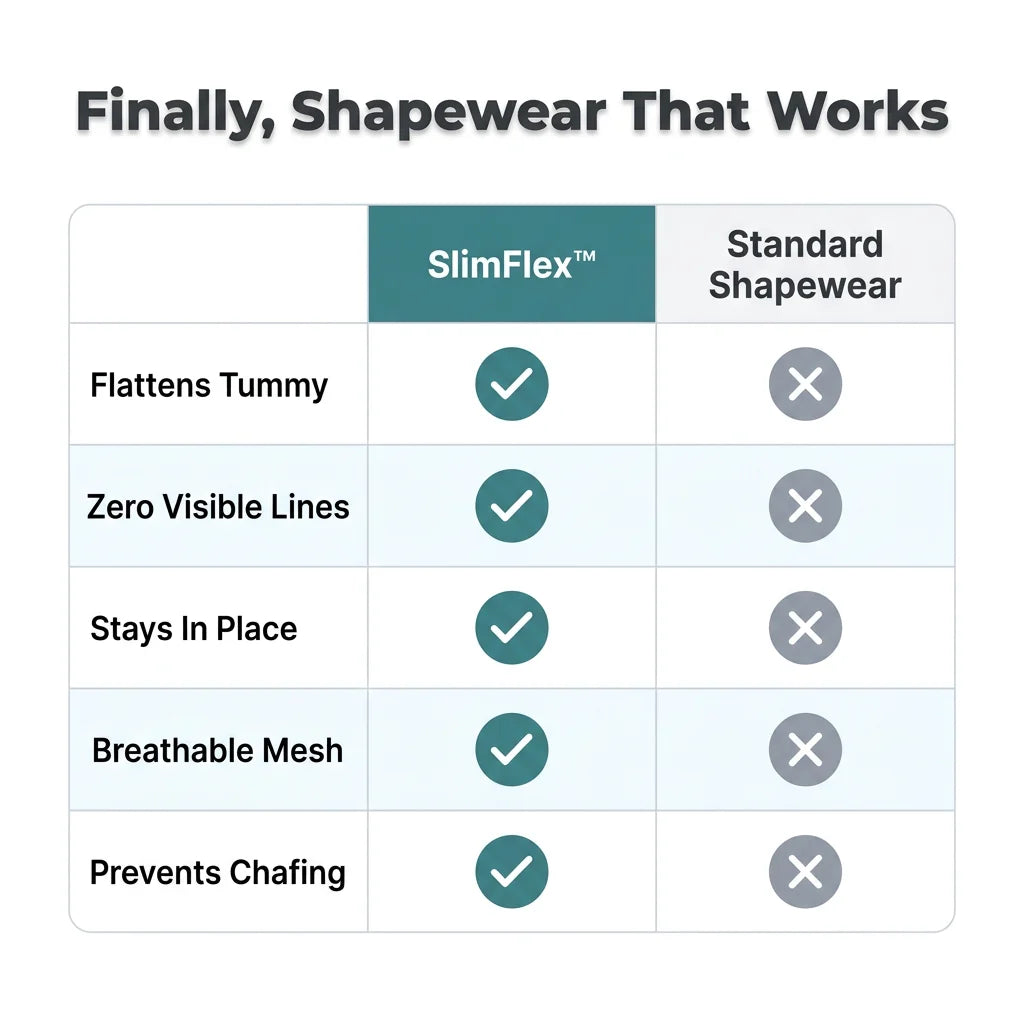 SlimFlex™ - Seamless high-waisted boyshorts with tummy control