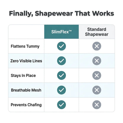 SlimFlex™ - Seamless high-waisted boyshorts with tummy control