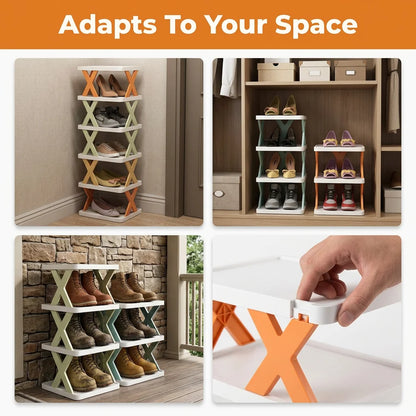 ShoeStack™ - 5-tier vertical space-saving organizer