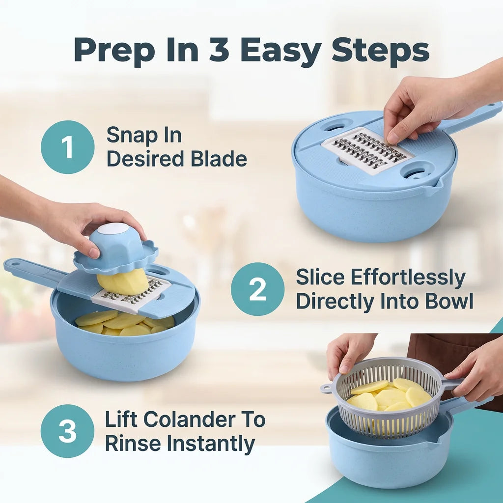 ProChop™ - 10-in-1 Vegetable Slicer & Grater
