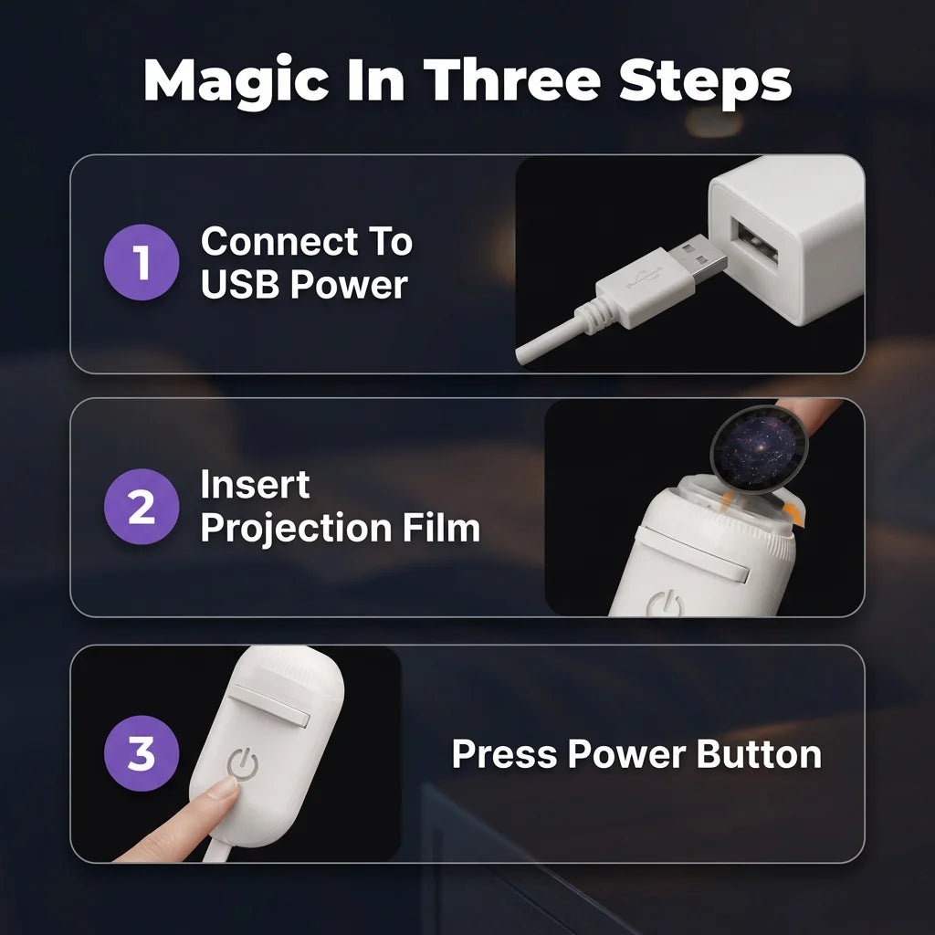 AquaSky™ - Transform Your Nights Into a Calming Starry Escape