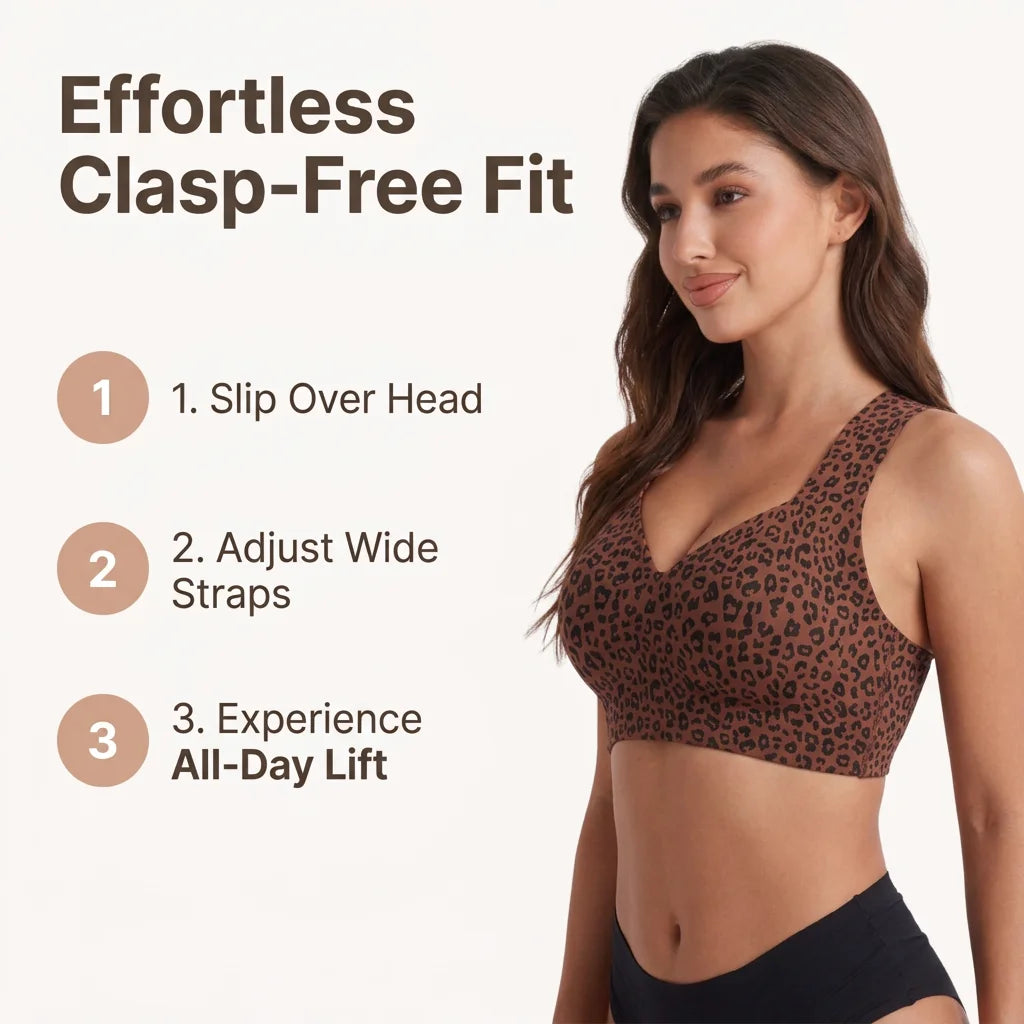 FlexLift™ - Wireless push-up bra for all-day comfort and back support