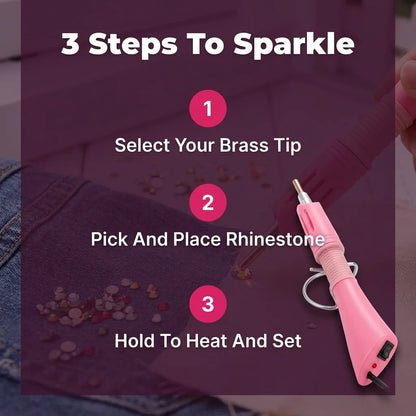 SparkleFix™ - 7-in-1 Hotfix Applicator and Rhinestone Embellishment Kit