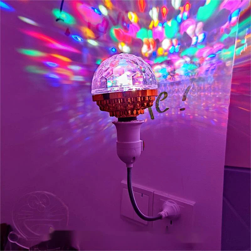 PartySpin™ - Instant rotating RGB strobe light for any room