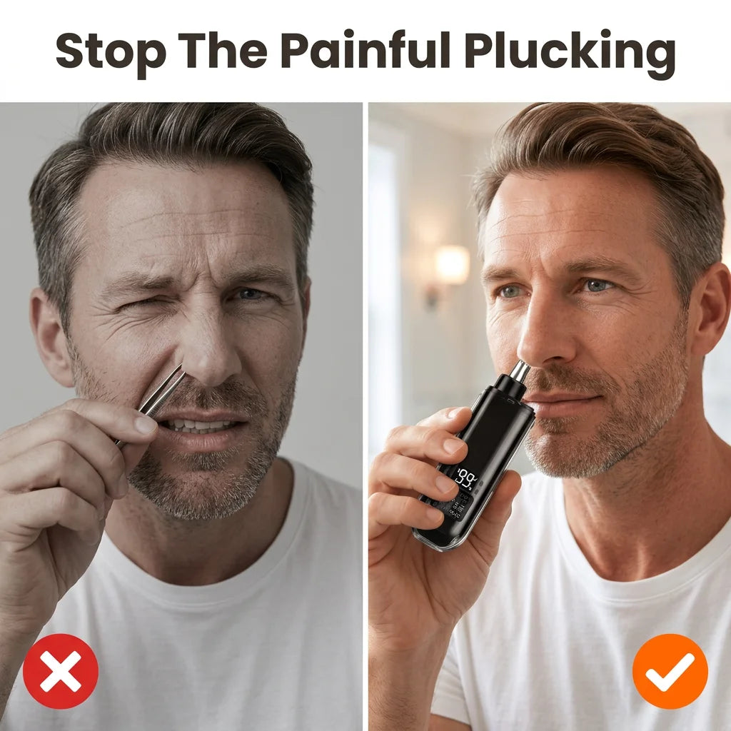 SmartTrim™ - Painless and precise nose hair trimmer