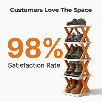 ShoeStack™ - 5-tier vertical space-saving organizer