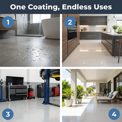 ShineGuard™ - Premium waterproof marble effect epoxy floor coating